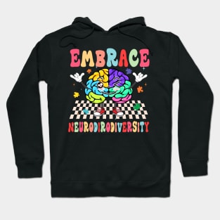 Embrace Neurodiversity Brain Autism Awareness Month Hoodie